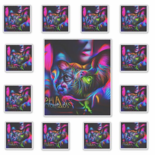 Anthrophobie Aufkleber (Vorderseite)