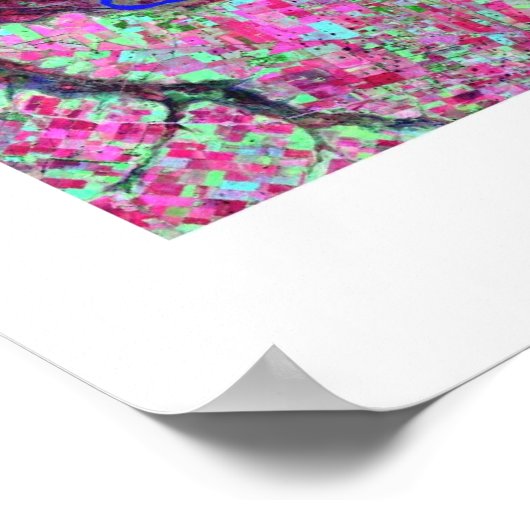 Anthropocene V - Parana River Delta, Argentinien Poster (Ecke)