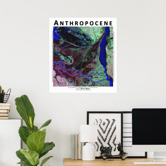 Anthropocene V - Parana River Delta, Argentinien Poster (Heimbüro)