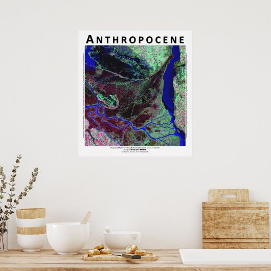 Anthropocene V - Parana River Delta, Argentinien Poster (Küche)