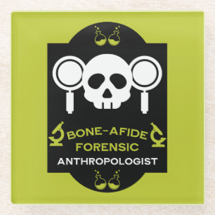 Anthropologe forensische Ärztin Glasuntersetzer