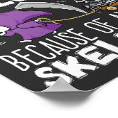 Anthropologen Liebe Halloween Skelette Poster (Ecke)