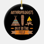 Anthropologen tun es in der Feldanthropologie Keramik Ornament (Hinten)