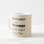 Anthropologen-u. Kaffee-Experte praktisch perfekt Kaffeetasse (Vorderseite Links)