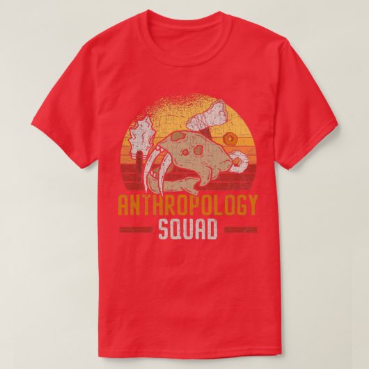 Anthropologie Squad Science Anthropologist Fossili T-Shirt (Design vorne)