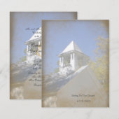Anthropologie-Vintage Kapellen-Einladung Einladung (Vorne/Hinten)
