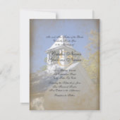 Anthropologie-Vintage Kapellen-Einladung Einladung (Rückseite)