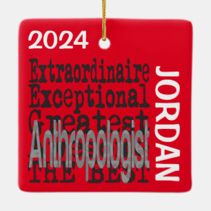 Anthropologin Extraordinaire CUSTOM Keramikornament