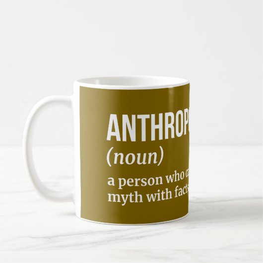 Anthropologin - Witty Definition Kaffeetasse (Links)