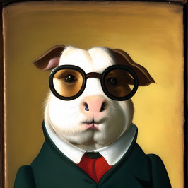 Anthropomorphe aristokratische Guinea Poster