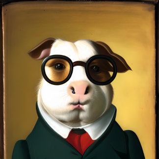 Anthropomorphe aristokratische Guinea Poster