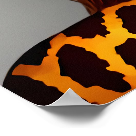 Anthropomorphe Giraffe | AI Art Poster (Ecke)