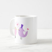 Anthropomorphe Tiere Vögel Kaffeetasse (Vorderseite Links)