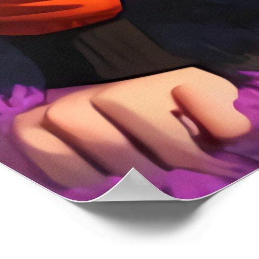 Anthropomorphe Ziege | AI Art Poster (Ecke)