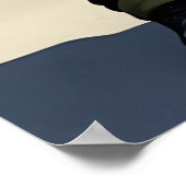 Anthropomorpher cooler Bärensoldat | AI Art Poster (Ecke)