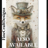 Anthropomorpher Fox Steampunk Outfit CA1 Decoupage Seidenpapier