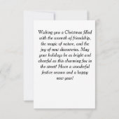 Anthropomorpher Fuchs Einladung (Rückseite)