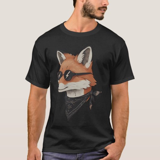 Anthropomorpher Fuchskopf T-Shirt (Vorderseite)