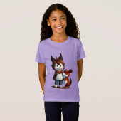 Anthropomorpher Hund und sein Haustier | Art der A T-Shirt (Vorne ganz)