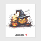 Anthropomorpher Jack-o'-Laterne Aufkleber (Blatt)