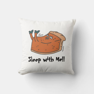 Anthropomorpher Kürbiskuchen aus dem Cartoon Kissen