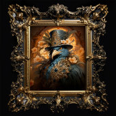 Anthropomorpher Steampunk-Viktorianischer Vogel Seidenpapier