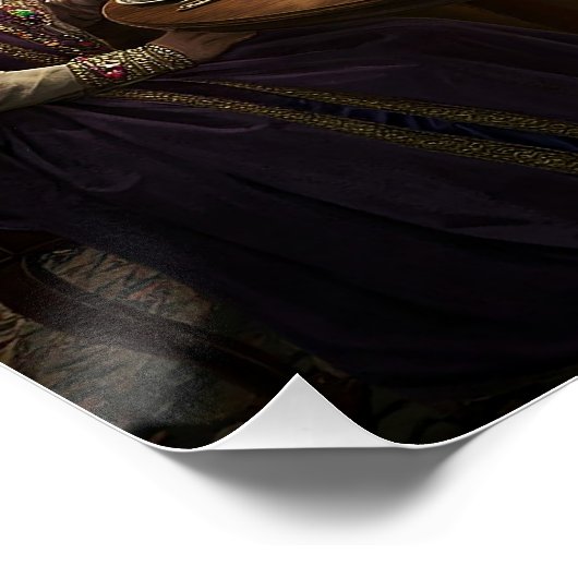 Anthropomorphes Dog Royalty Dinner Poster (Ecke)