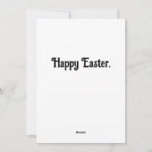 Anthropomorphes Osterschaf Feiertagskarte (Rückseite)