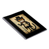 Anthropomorphes Steampunk Chic Cat R1 Journal Notizblock (Rechte Seite)