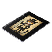 Anthropomorphes Steampunk Chic Cat R1 Journal Notizblock (Linke Seite)