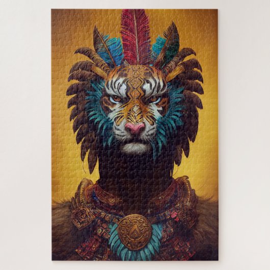 Anthropomorphes Tiger-Puzzle Puzzle (Vertikal)