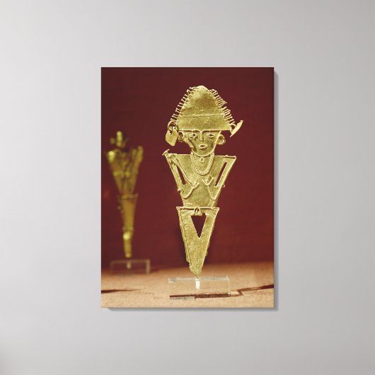 Anthropomorphische Figur eines Kriegers Leinwanddruck (Vorderseite)