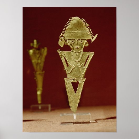 Anthropomorphische Figur eines Kriegers Poster (Vorne)