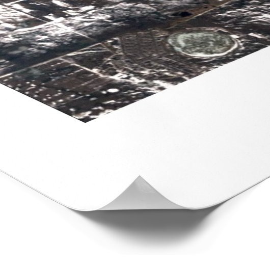 Anthropozän II - Wintertag, Nordkasachstan Poster (Ecke)