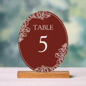 Anthurium-Acryltisch-Schild Acrylschild (Neutral)