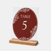 Anthurium-Acryltisch-Schild Acrylschild (Winkel)