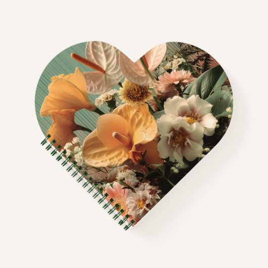 Anthurium and Tropical Floral Arrangement Notizblock (Vorderseite)