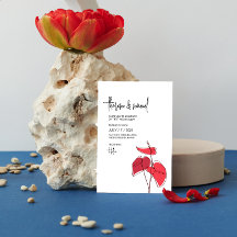 Anthurium ・ Blumenstrauch Zeichnend ・ Lässig moder