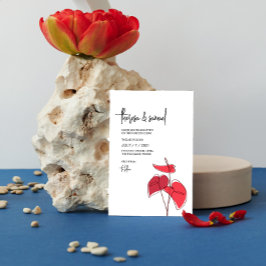 Anthurium ・ Blumenstrauch Zeichnend ・ Lässig moder Einladung