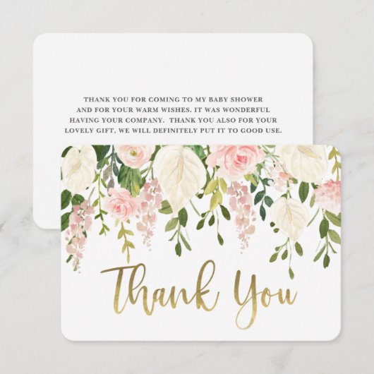 Anthurium danke Karte (Vorne/Hinten)