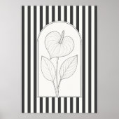 Anthurium Elegante Blume Botanisch Poster (Vorne)