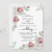 Anthurium floral Weditation Einladung (Vorderseite)