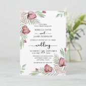 Anthurium floral Weditation Einladung (Stehend Vorderseite)