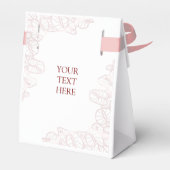 Anthurium-Hochzeitsgeschenkbox Geschenkschachtel (Rückseite)