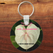 Anthurium Luggage Tags Schlüsselanhänger (Vorderseite)