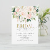 Anthurium Modern Bridal Dusche Einladung (Stehend Vorderseite)