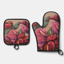 Anthurium-Ofen-Mitt-Set