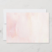 Anthurium Pampas Grass Floral Taufe Foto Einladung (Rückseite)