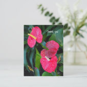 Anthurium-Pflanze Dankeskarte (Stehend Vorderseite)