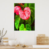 Anthurium Pflanze Poster (Küche)